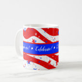 Mok koffie voor geviering op 4 juli (Voorkant links)