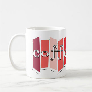 Mok Koffiekoffie voor atoomstijlretro (rood)