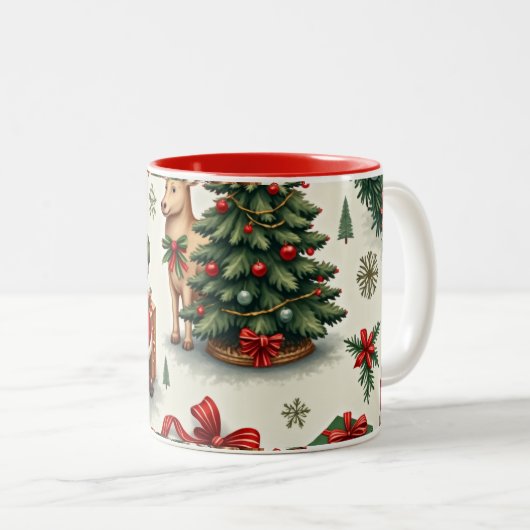 Mok & kopjes Kerstbeker (Voorkant rechts)