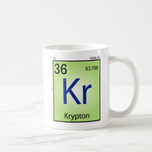 Mok Krypton (Kr) Element (Rechts)
