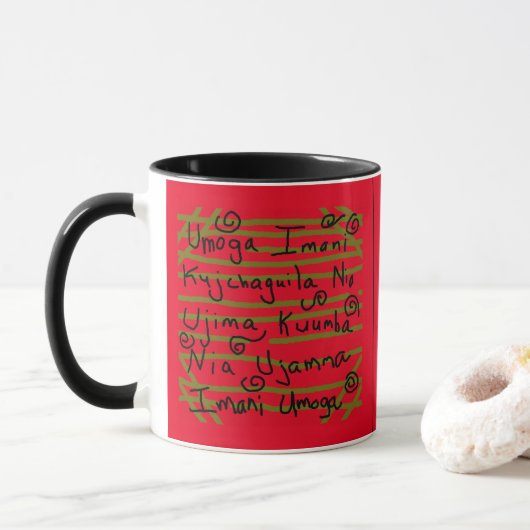 Mok - Kwanzaa Principles Nguzo Saba (Met donut)