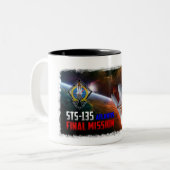 Mok laatste Mission Coffee Space Shuttle Atlantis (Voorkant links)