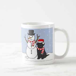 Mok Labrador en Snowman