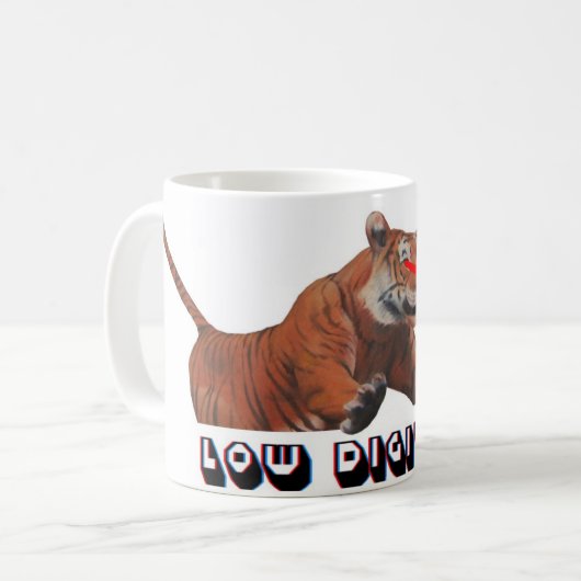 Mok lasertijger (Voorkant links)