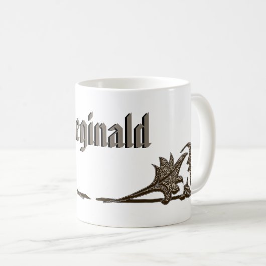 Mok - Leafy Brackets en naam (Voorkant rechts)