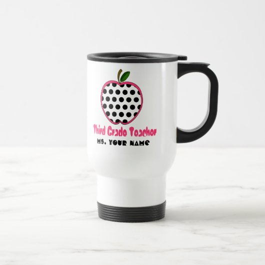 mok leraar derde rang - Polka Dot Apple (Rechts)