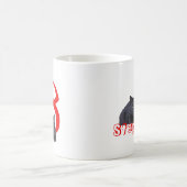 Mok - Letter S met zwarte kat en naam (Center)