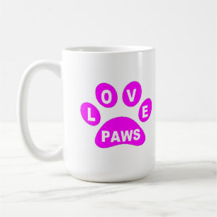 Mok liefdespoten op poten roze