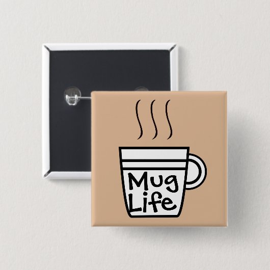 Mok Life Button (Voorkant /achterkant)