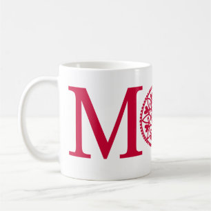 Mok mam - Rood en wit