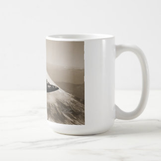 Mok: Marine Corps vliegtuig over Mt Fuji, Japan Koffiemok