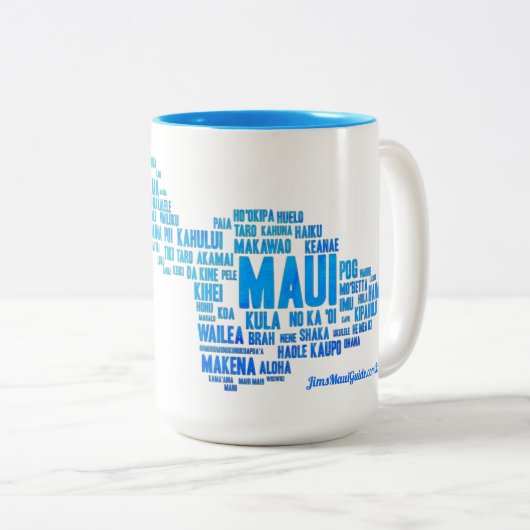 Mok Maui Word Cloud Coffee (Voorkant rechts)