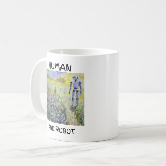 Mok - mens en robot (Voorkant links)