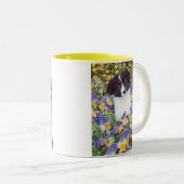 mok met 2 tonen - Band-pop-up en bloemen (Voorkant rechts)