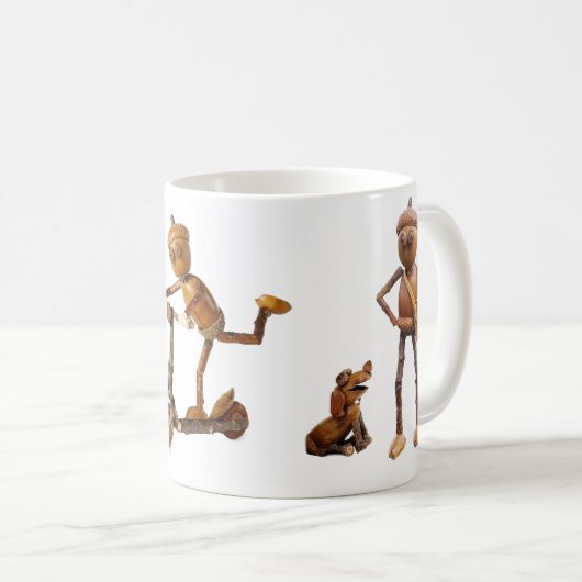 Mok met acorn elves (Voorkant rechts)