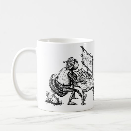 Mok met acorn elves (Links)