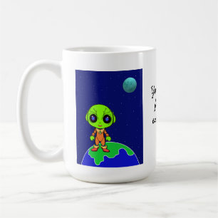 Mok met alien "Je bent mijn favoriet..." van Jo Af