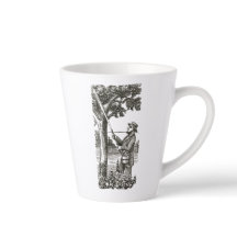 Mok met antiek tuinman