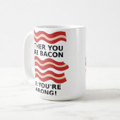 Mok met bacon-ontwerp (Voorkant links)