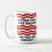Mok met bacon-ontwerp (Links)