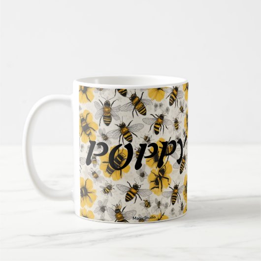Mok met bijenthema met Poppy Design (Links)