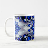 Mok met Blauw Wit Kleuren Design (Links)