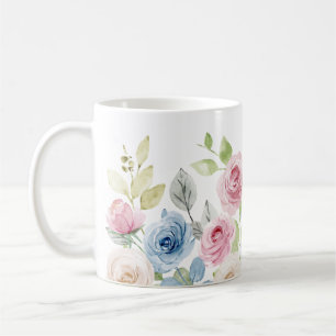 Mok met bloemenschoonheid
