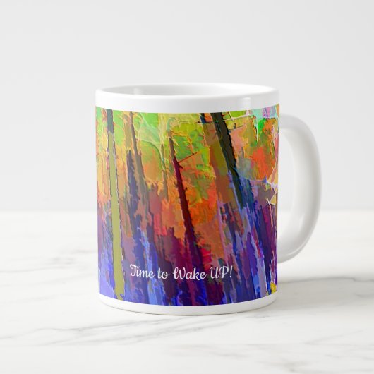 Mok met Bright Abstract ontwerp (Voorkant rechts)