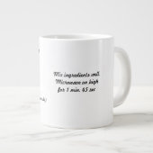 Mok met Chocolade Recipe Jumbo Mok (Voorkant rechts)