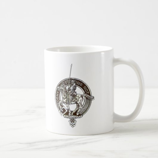 Mok met de crest- en tartan-kaart van de samenlevi (Rechts)