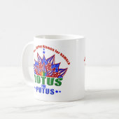 Mok met de logo van SYV Lotus voor POTUS (Voorkant links)