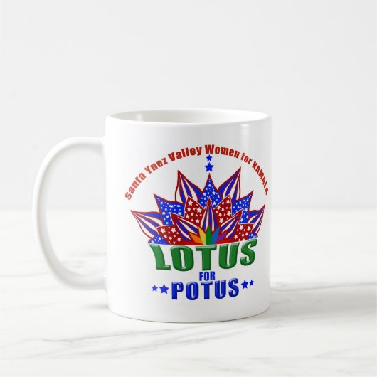 Mok met de logo van SYV Lotus voor POTUS (Links)
