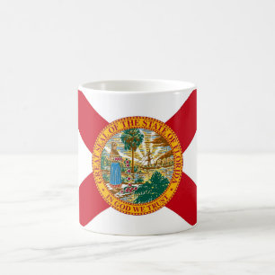 Mok met de vlag van de Amerikaanse staat Florida