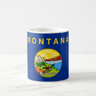 Mok met de vlag van de staat Montana - Verenigde S