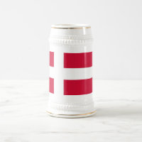 Mok met de vlag van Denemarken