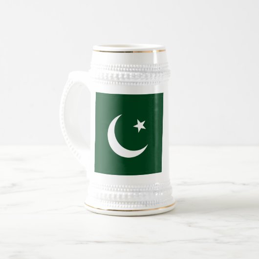 Mok met de vlag van Pakistan (Voorkant links)