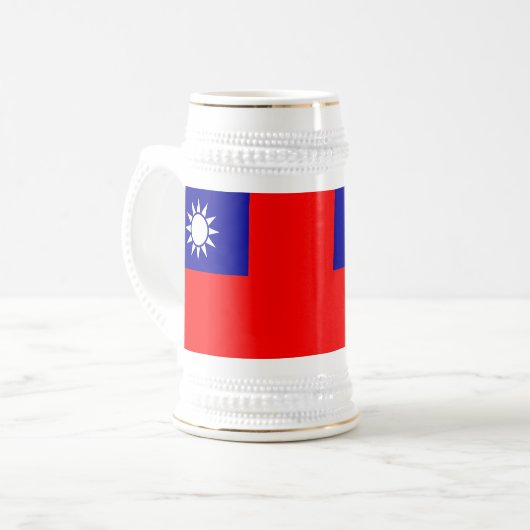 Mok met de vlag van Taiwan (Voorkant links)