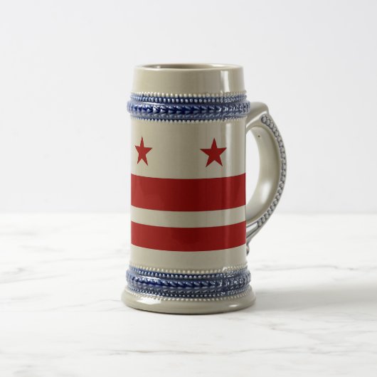 Mok met de vlag van Washington DC-USA (Voorkant rechts)