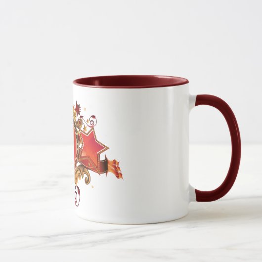 Mok met een embleem. Oekraïne (Rechts)