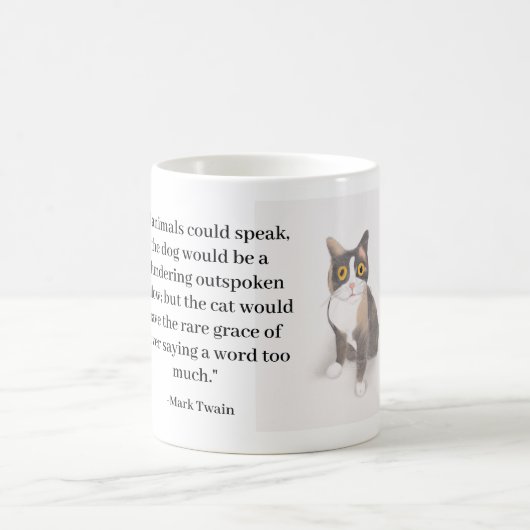 Mok met een kat en wijze quote - 1 (Center)