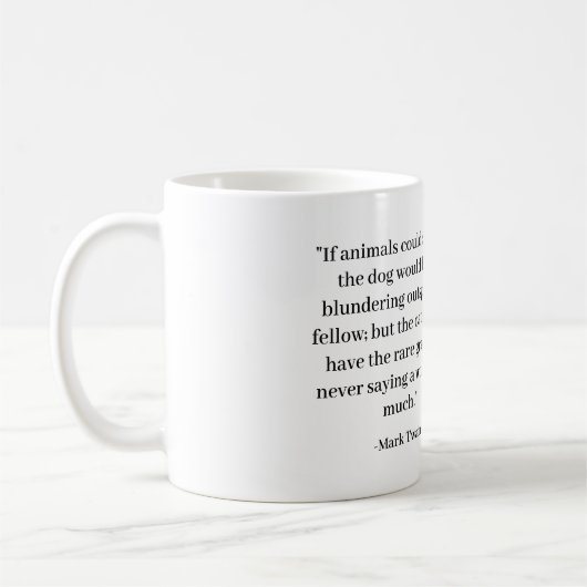 Mok met een kat en wijze quote - 1 (Links)