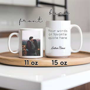 Mok met eigen foto & naam, Valentijnscadeau voor h