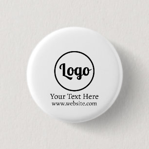 Mok met eigen logo ronde button 3,2 cm