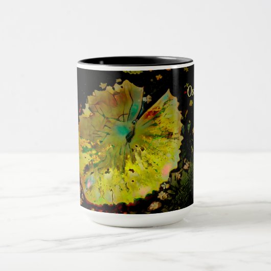 Mok met Enhanced Water Lily Pod Leaf (Midden)