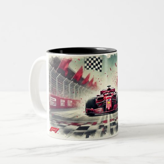 Mok met formule 1 (Voorkant links)