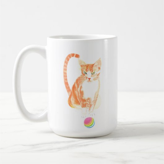 Mok met gember-tablet en kogelkoffie (Links)