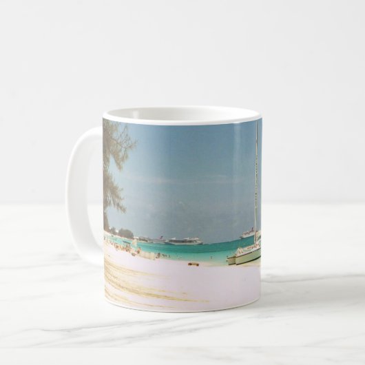 Mok met Grand Cayman Beach Scene (Voorkant links)