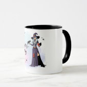 Mok met het ontwerp van een Schattigee heks: magie (Voorkant rechts)