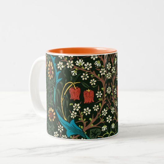 MOK MET HET ONTWERP VAN WILLIAM MORRIS "TULIPS" (Voorkant links)