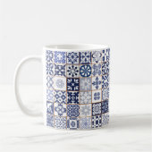 Mok met het Portugese Tiles Pattern - Azulejos (Links)